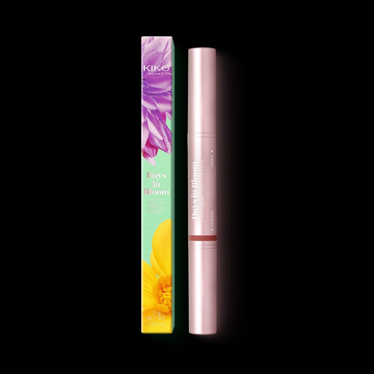 Days In Bloom 2-In-1 Vibrant Lipstick&Pencil 01