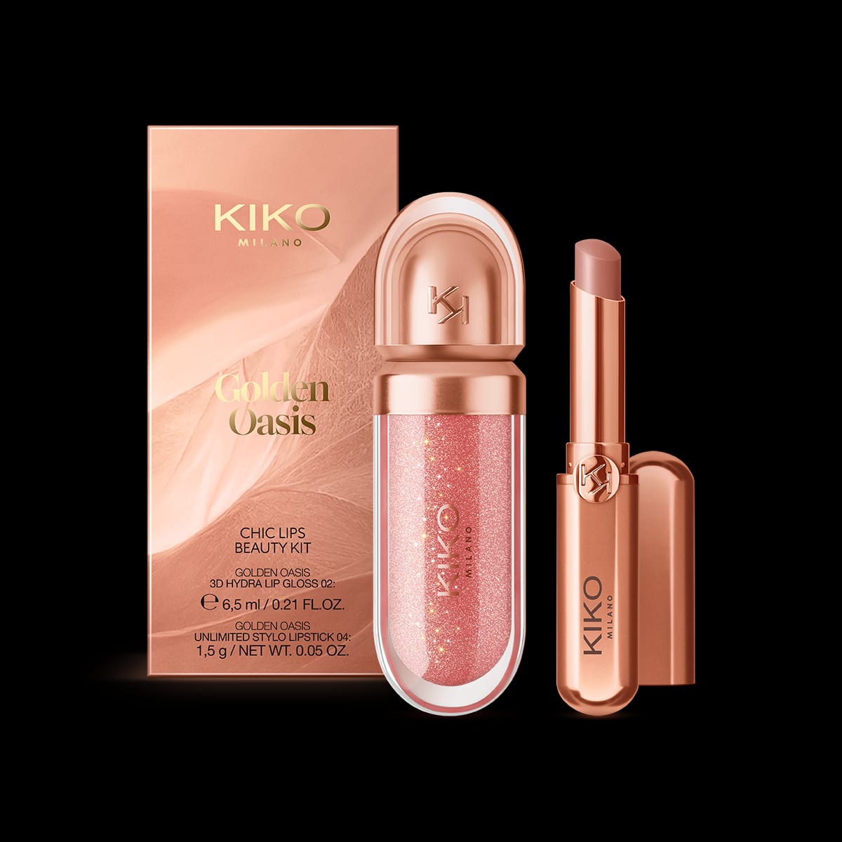 Golden Oasis Chic Lips Beauty Kit